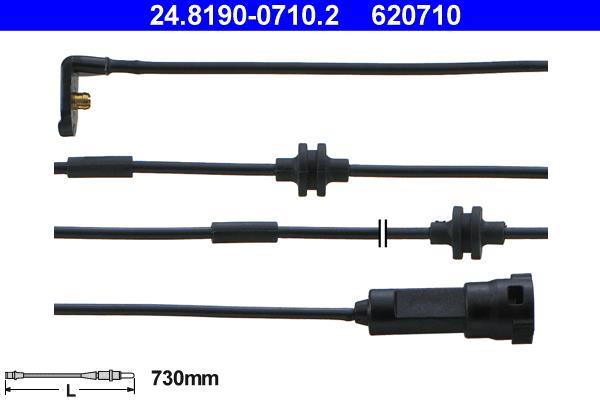 Contacteur de témoin d'usure (Témoin d'usure plaquettes) ATE ref. 24.8190-0710.2