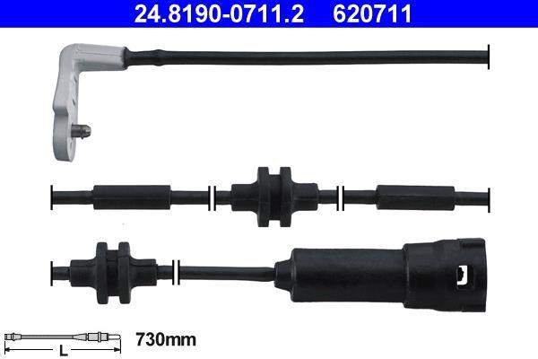 Contacteur de témoin d'usure (Témoin d'usure plaquettes) ATE ref. 24.8190-0711.2