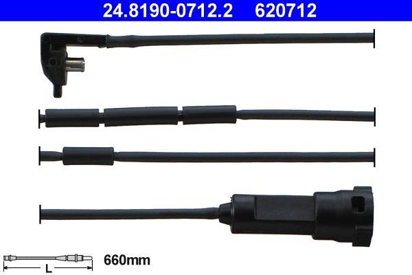 Contacteur de témoin d'usure (Témoin d'usure plaquettes) ATE ref. 24.8190-0712.2