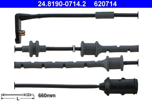 Contacteur de témoin d'usure (Témoin d'usure plaquettes) ATE ref. 24.8190-0714.2