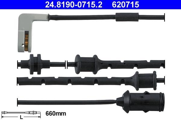 Contacteur de témoin d'usure (Témoin d'usure plaquettes) ATE ref. 24.8190-0715.2