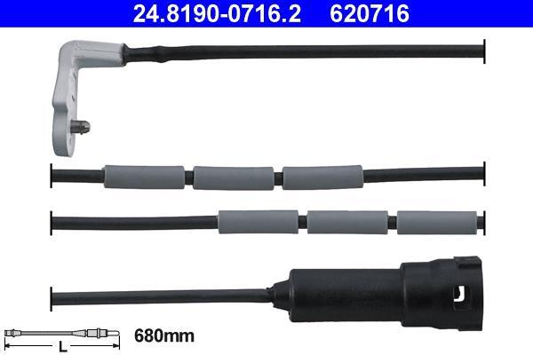 Contacteur de témoin d'usure (Témoin d'usure plaquettes) ATE ref. 24.8190-0716.2