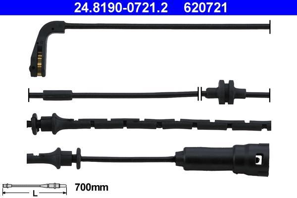 Contacteur de témoin d'usure (Témoin d'usure plaquettes) ATE ref. 24.8190-0721.2