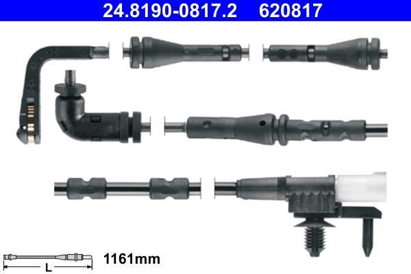 Contacteur de témoin d'usure (Témoin d'usure plaquettes) ATE ref. 24.8190-0817.2
