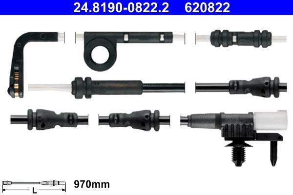 Contacteur de témoin d'usure (Témoin d'usure plaquettes) ATE ref. 24.8190-0822.2