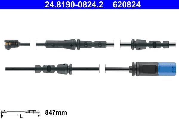 Contacteur de témoin d'usure (Témoin d'usure plaquettes) ATE ref. 24.8190-0824.2