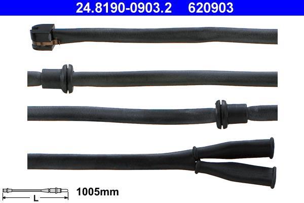 Contacteur de témoin d'usure (Témoin d'usure plaquettes) ATE ref. 24.8190-0903.2