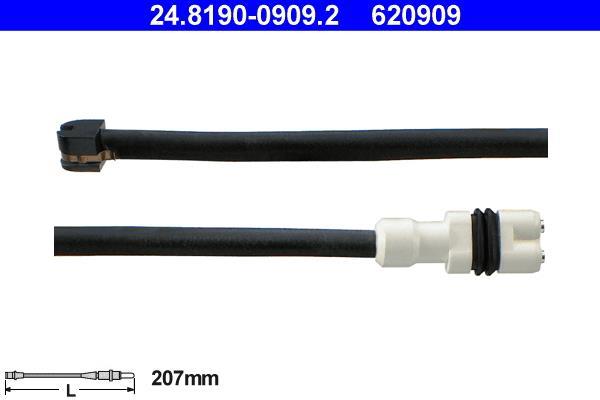 Contacteur de témoin d'usure (Témoin d'usure plaquettes) ATE ref. 24.8190-0909.2