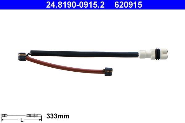 Contacteur de témoin d'usure (Témoin d'usure plaquettes) ATE ref. 24.8190-0915.2