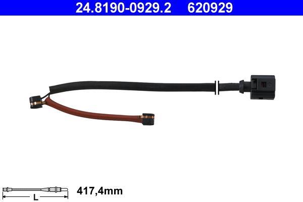 Contacteur de témoin d'usure (Témoin d'usure plaquettes) ATE ref. 24.8190-0929.2