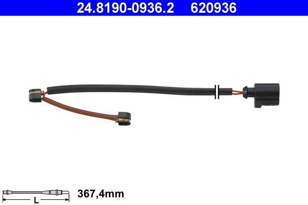Contacteur de témoin d'usure (Témoin d'usure plaquettes) ATE ref. 24.8190-0936.2