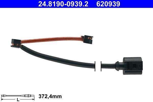 Contacteur de témoin d'usure (Témoin d'usure plaquettes) ATE ref. 24.8190-0939.2