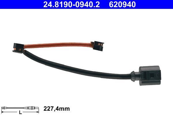Contacteur de témoin d'usure (Témoin d'usure plaquettes) ATE ref. 24.8190-0940.2