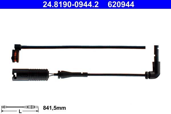 Contacteur de témoin d'usure (Témoin d'usure plaquettes) ATE 24.8190-0944.2