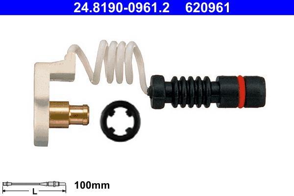 Contacteur de témoin d'usure (Témoin d'usure plaquettes) ATE ref. 24.8190-0961.2