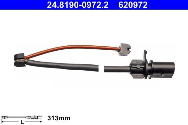 Contacteur de témoin d'usure (Témoin d'usure plaquettes) ATE 24.8190-0972.2
