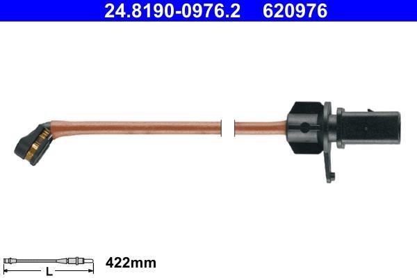 Contacteur de témoin d'usure (Témoin d'usure plaquettes) ATE ref. 24.8190-0976.2