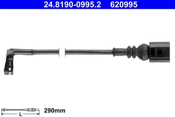 Contacteur de témoin d'usure (Témoin d'usure plaquettes) ATE ref. 24.8190-0995.2