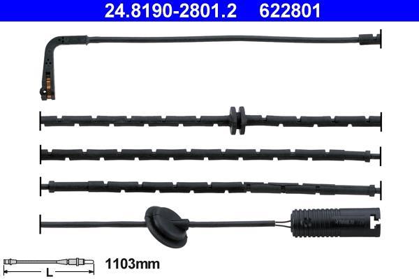 Contacteur de témoin d'usure (Témoin d'usure plaquettes) ATE ref. 24.8190-2801.2