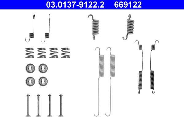 Kit acessórios tambor de comando de travão ATE ref. 03.0137-9122.2