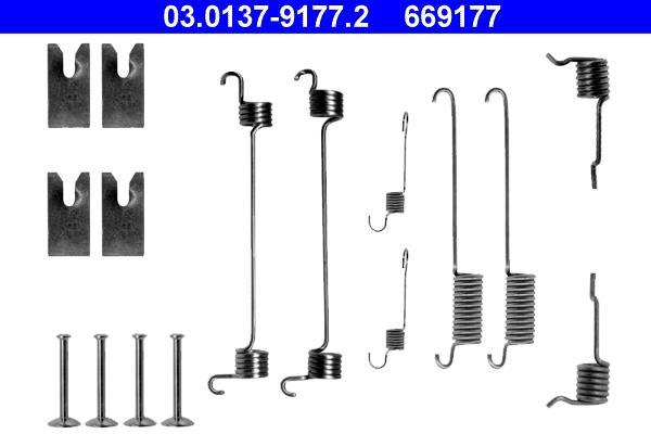 Kit d'accessoires pour mâchoire de frein à tambour ATE ref. 03.0137-9177.2