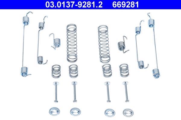 Kit d'accessoires pour mâchoire de frein à tambour ATE 03.0137-9281.2