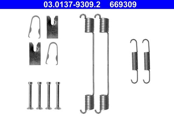 Kit d'accessoires pour mâchoire de frein à tambour ATE ref. 03.0137-9309.2
