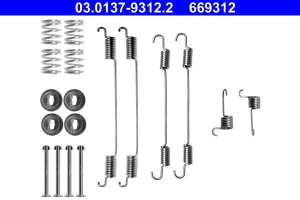 Kit d'accessoires pour mâchoire de frein à tambour ATE ref. 03.0137-9312.2