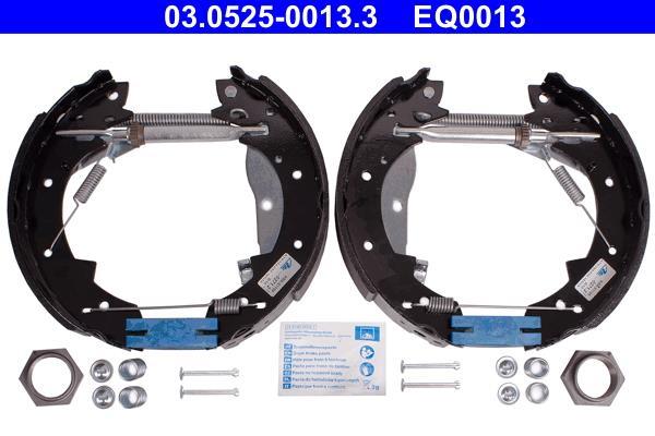 Jeu de 4 mâchoires de frein (Garniture de frein à tambour) ATE 03.0525-0013.3