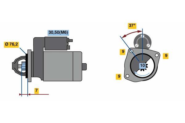 Démarreur BOSCH 0 001 108 450