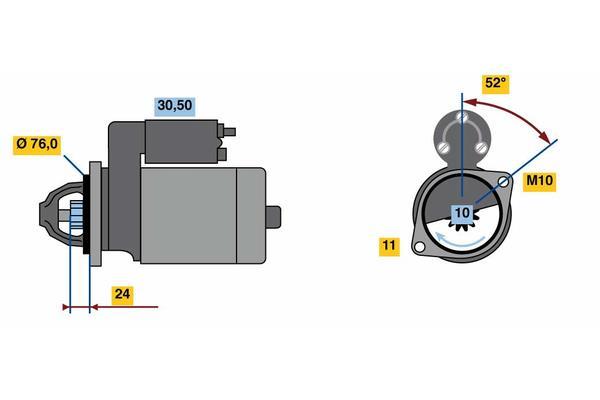 Démarreur BOSCH 0 001 109 403