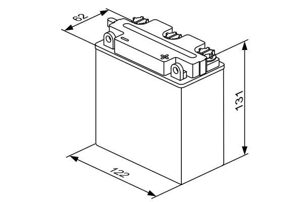 Batterie 6V BOSCH 0 092 M4F 120