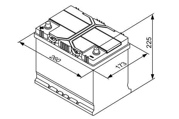 Batterie (de voiture) BOSCH 70.0 Ah - S4 027 - ref. 0 092 S40 270
