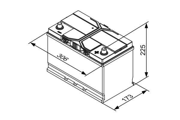 Batterie (de voiture) BOSCH 85.0 Ah - S4E 42 - ref. 0 092 S4E 420
