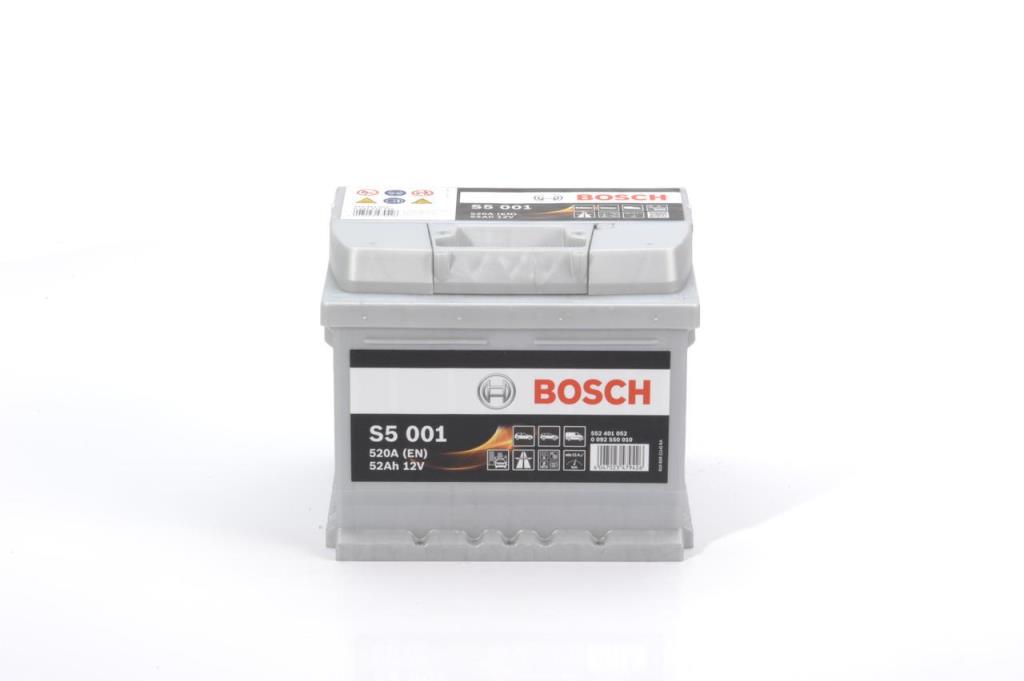 Batterie (de voiture) BOSCH 52.0 Ah - S5 001 - ref. 0 092 S50 010