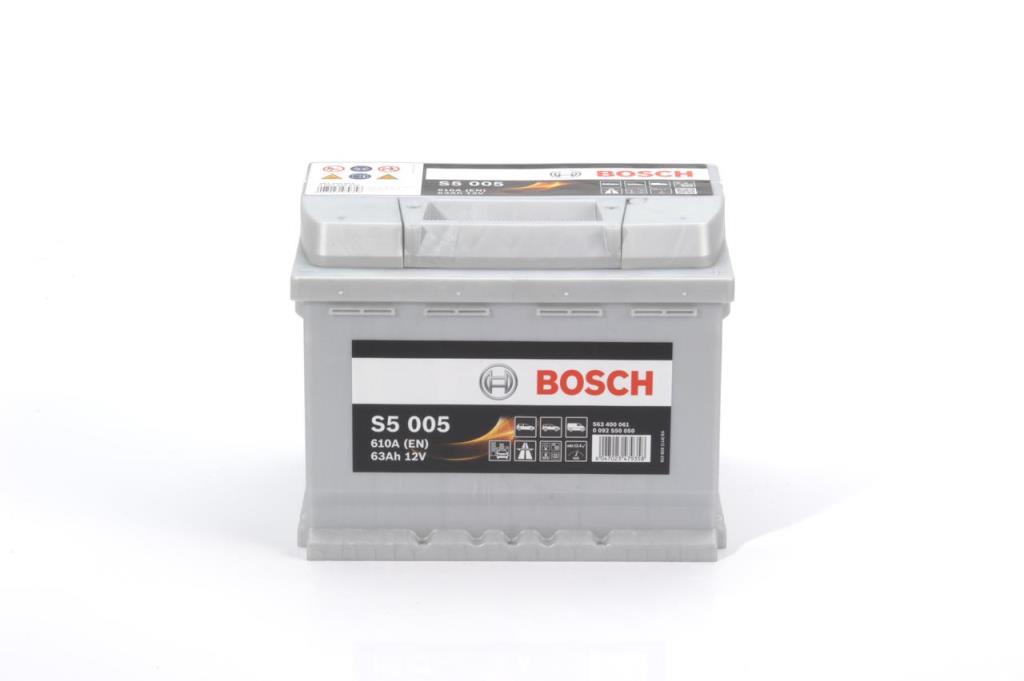 Batterie (de voiture) BOSCH 63.0 Ah - S5 005 - ref. 0 092 S50 050