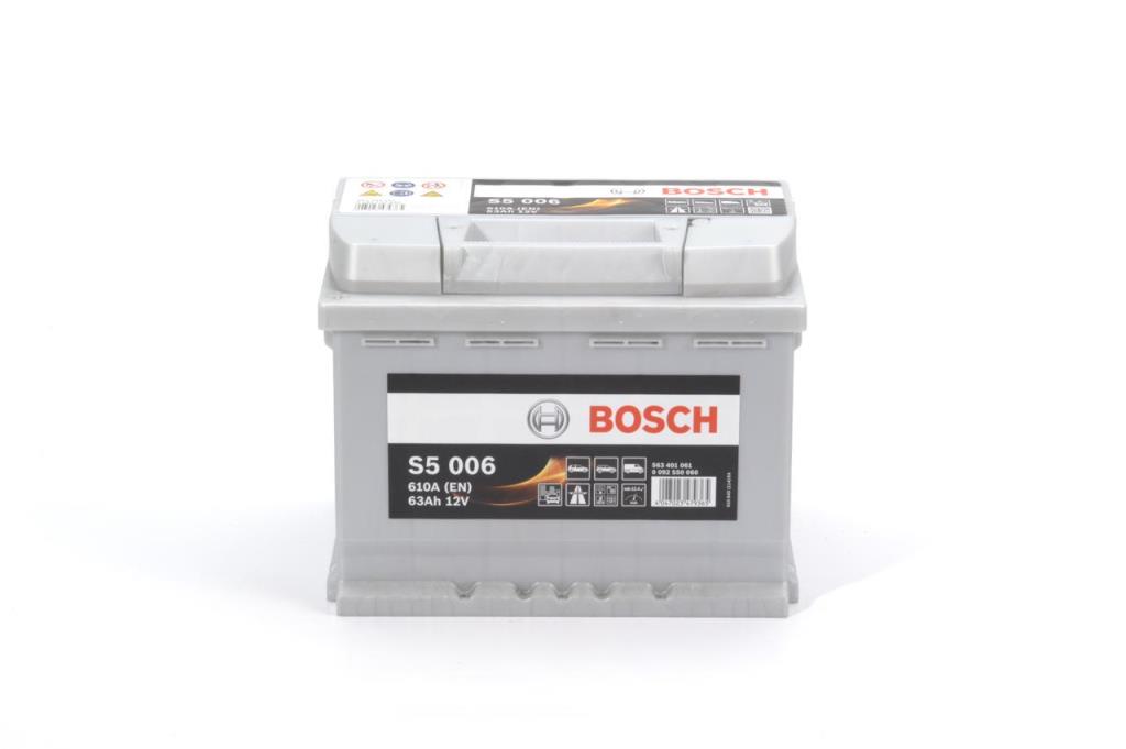 Batterie (de voiture) BOSCH 63.0 Ah - S5 006 - ref. 0 092 S50 060