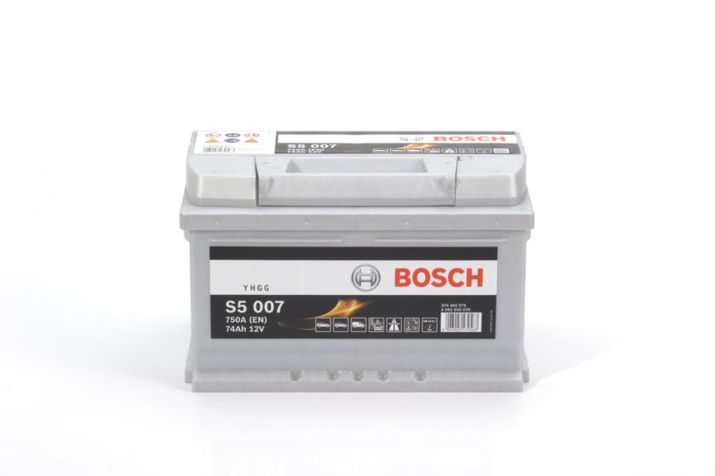 Batterie (de voiture) BOSCH 74.0 Ah - S5 007 - ref. 0 092 S50 070