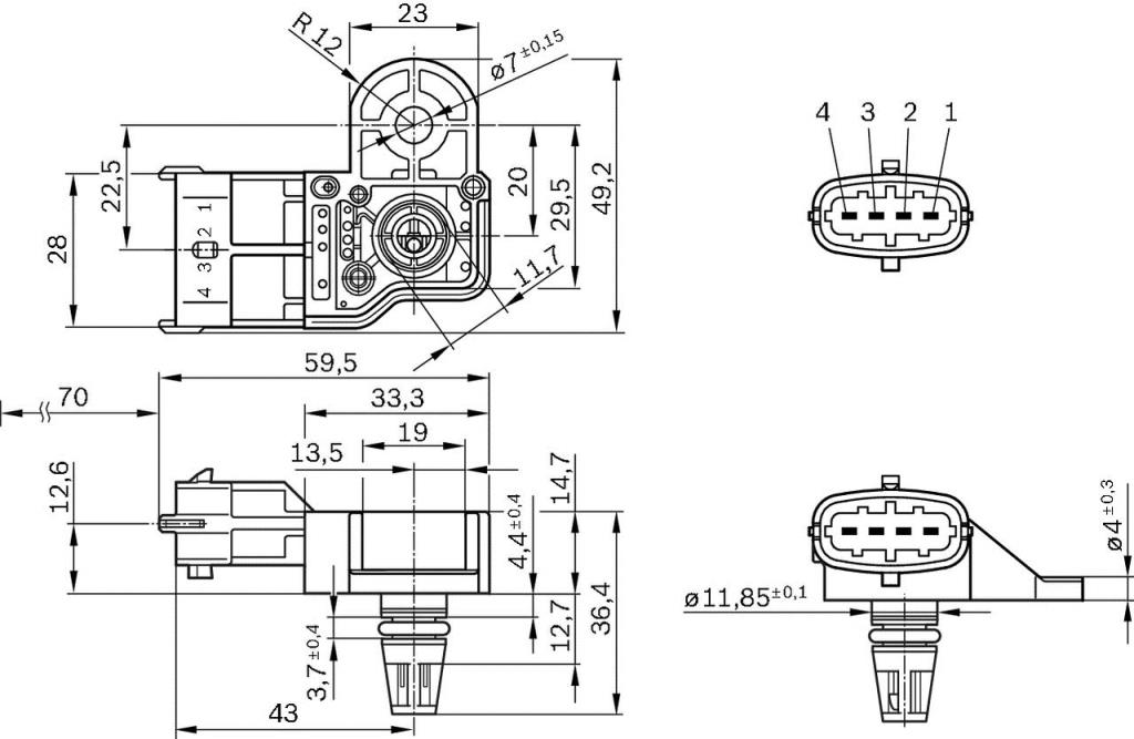 Capteur BOSCH 0 261 230 245