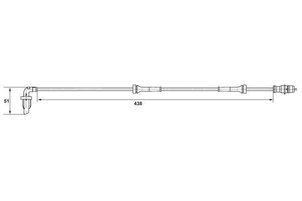Capteur ABS (Capteur de vitesse de roue) BOSCH 0 265 007 582