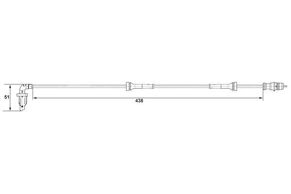 Capteur ABS (Capteur de vitesse de roue) BOSCH 0 265 007 583