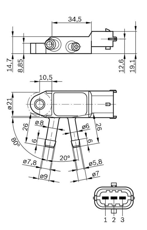 Sensor BOSCH 0 281 002 772