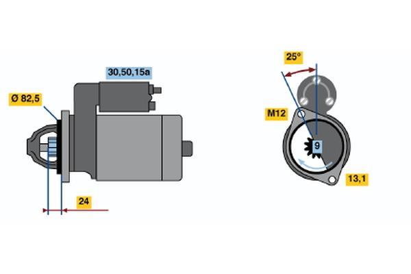 Démarreur BOSCH 0 986 010 780