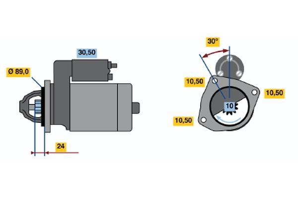 Démarreur BOSCH 0 986 011 110