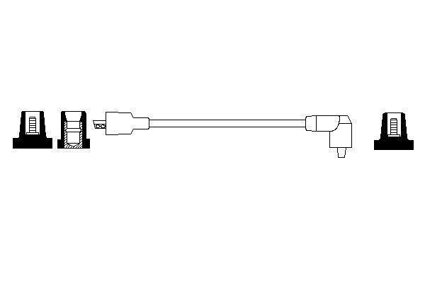 Faisceau d'allumage (Faisceau d'allumage) BOSCH ref. 0 986 356 090