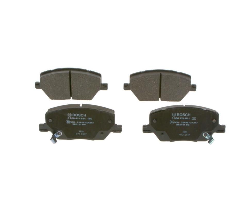 Jeu de 4 plaquettes de frein BOSCH ref. 0 986 424 841