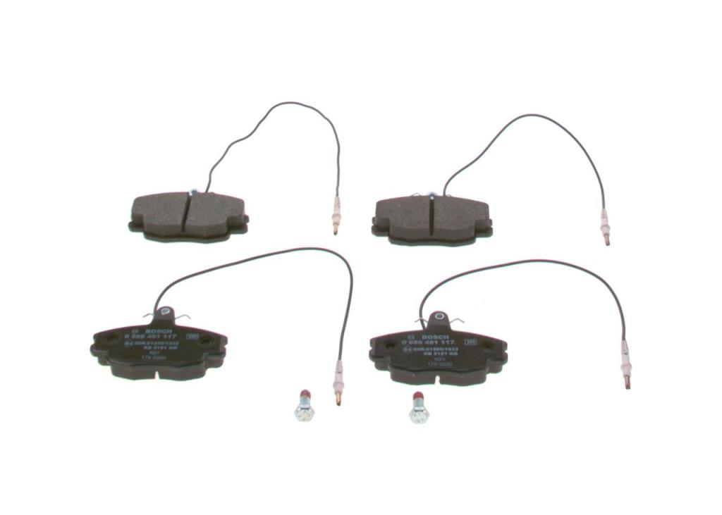 Jeu de 4 plaquettes de frein BOSCH ref. 0 986 461 117