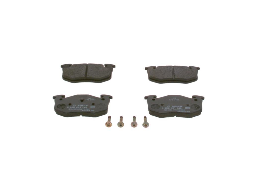 Jeu de 4 plaquettes de frein BOSCH ref. 0 986 461 149