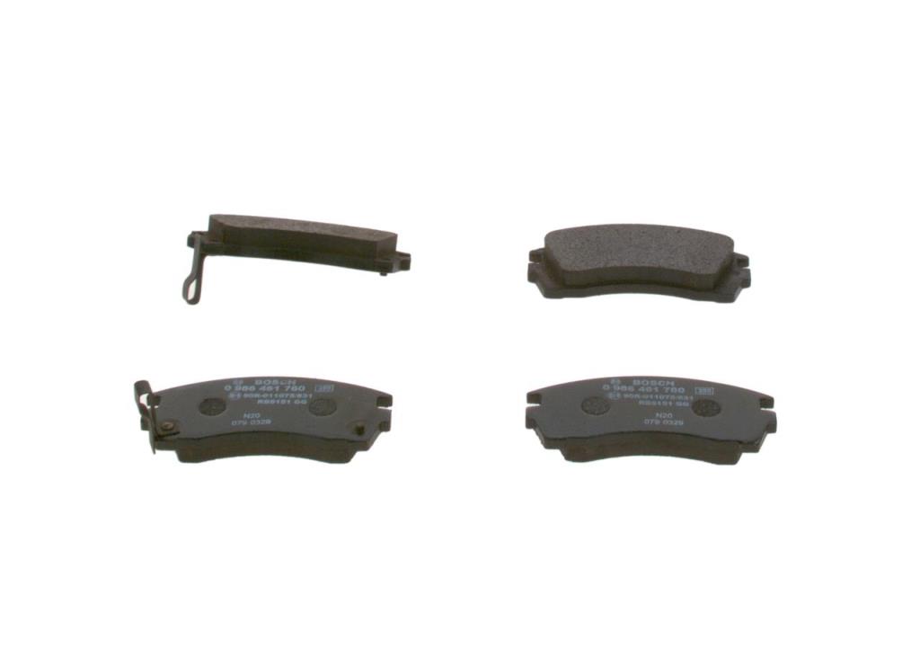 Jeu de 4 plaquettes de frein BOSCH ref. 0 986 461 760