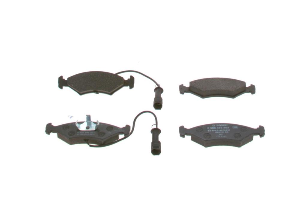 Jeu de 4 plaquettes de frein BOSCH ref. 0 986 466 403